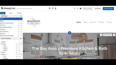 How to add a new Page to your Houzz Pro Website