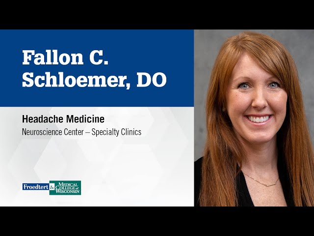 Watch Dr. Fallon C. Schloemer, headache medicine physician on YouTube.