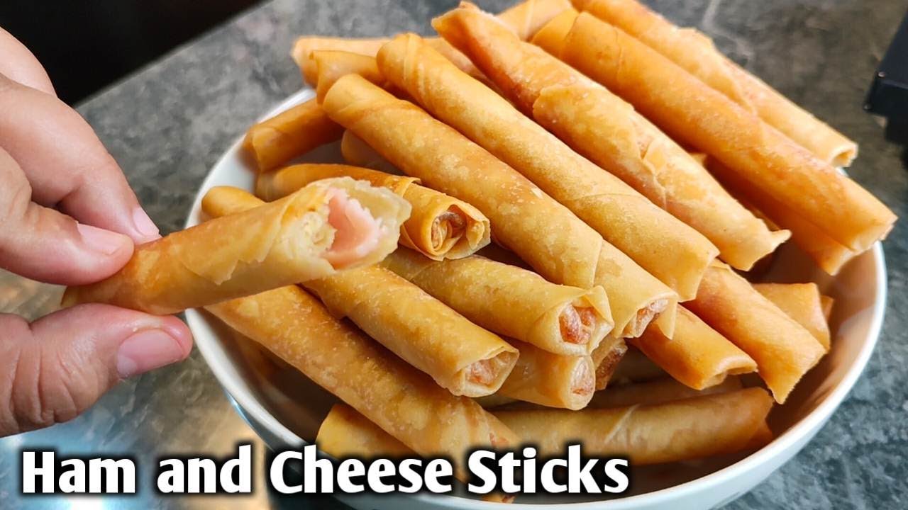 Ham and Cheese sticks Pang Meryenda para sa mga kids