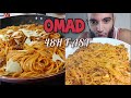 Omad  1 repas par jour  soire  spaghetti live tiktok  fastlyfood 48h fast et hajj