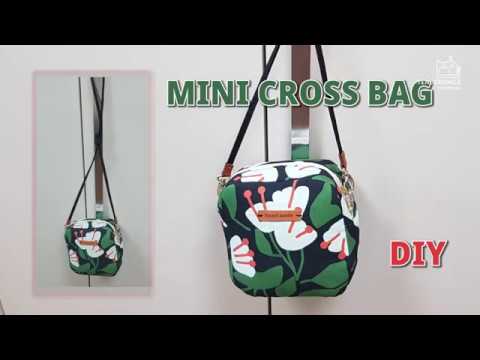 DIY/ Mini Cross Bag/ 미니 사각 크로스백 만들기/ sewing/ tutorial [tendersmile handmade/ 텐더스마일 핸드메이드]
