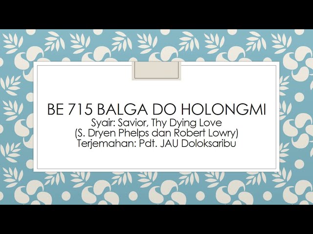 BE 715 Balga Do HolongMi class=