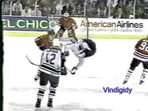 Blackhawks - Stars hits 2/26/95