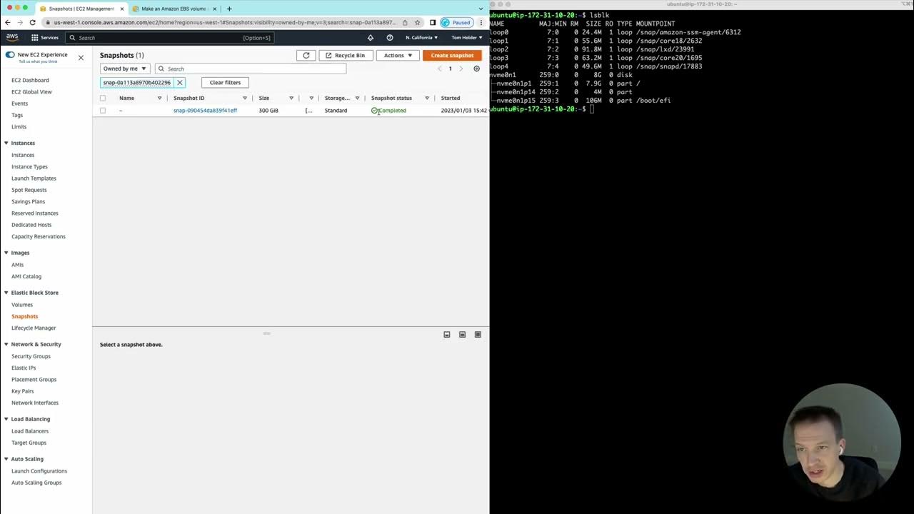 How to move EBS snapshots between regions, restore and attach YouTube