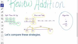 Review of Bridges Unit 4, Module 1 - Addition Strategies