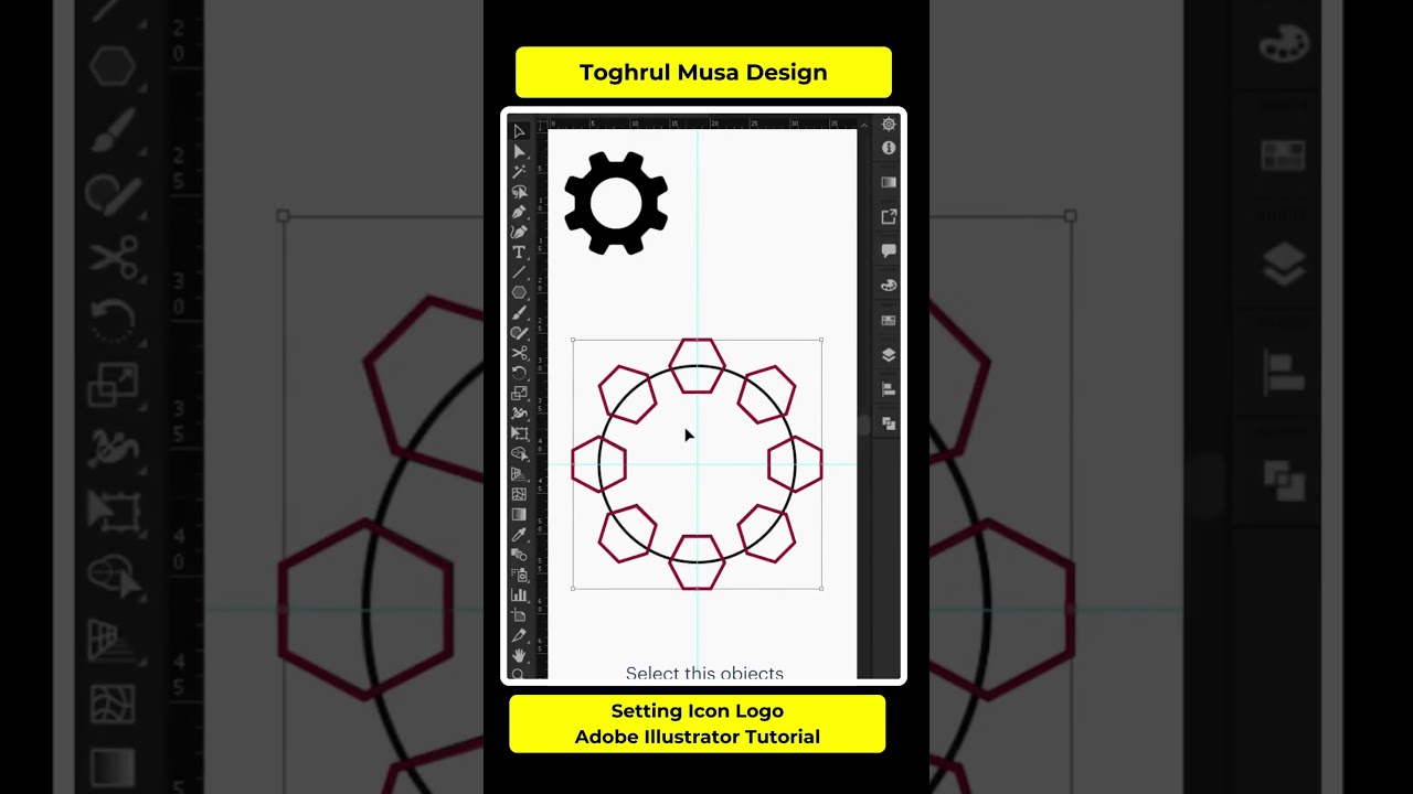 How to create Setting Icon in Adobe Illustrator 