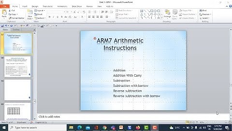Lecture 8_Programming in Keil for Arithmetic Instructions of ARM7  LPC2148