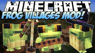 Mod Showcase | FROG VILLAGES MOD! (New Ribbit mob, Decor Blocks & More!) | Minecraft 1.20.1