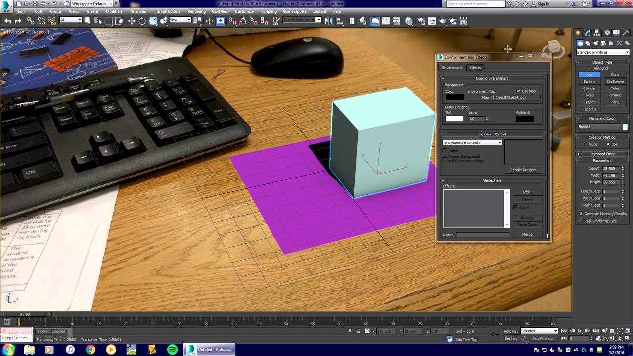 3DS Max 2016 Perspective - YouTube