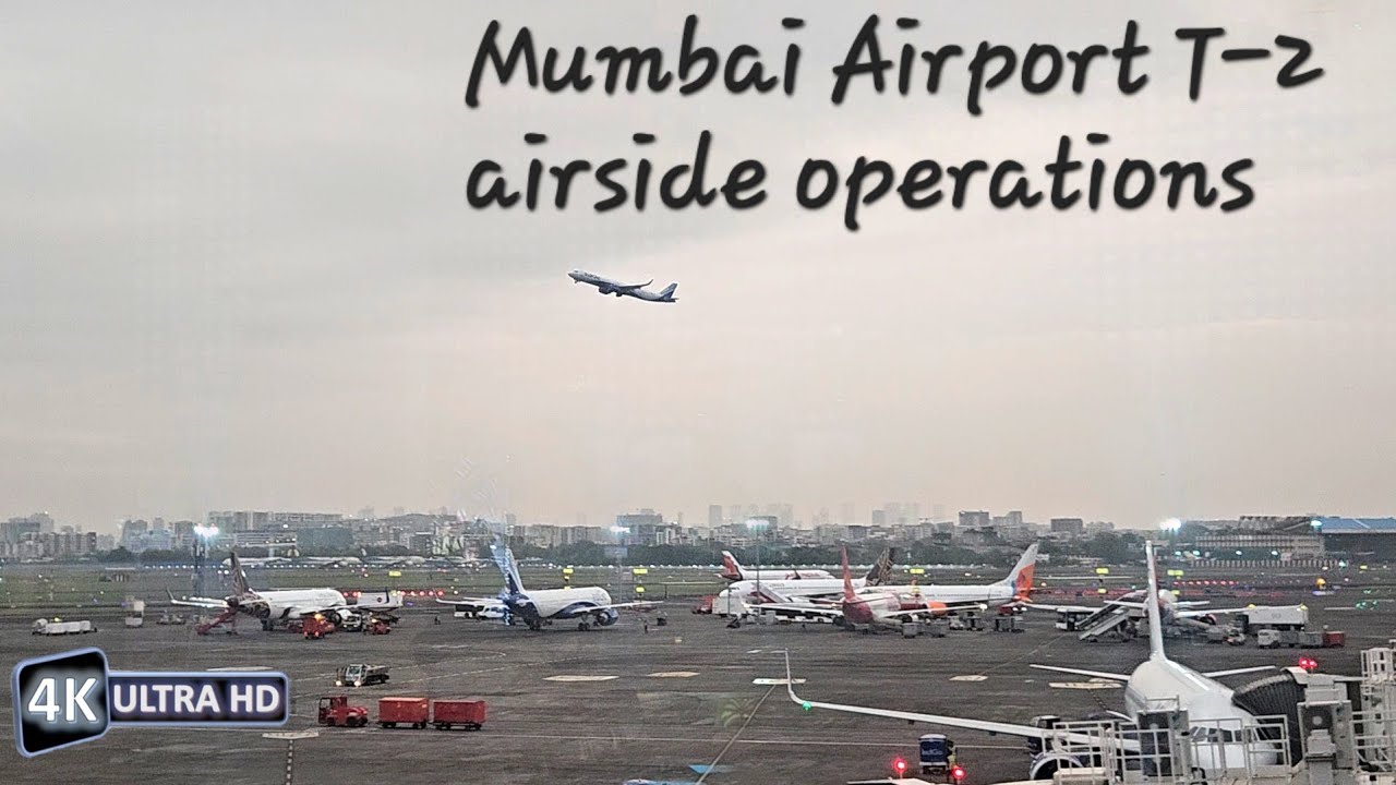 Mumbai airport Terminal T-2 Airside operations early morning #maharashtra #ytshorts #shorts 
