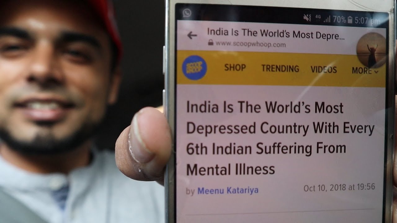 India is the most depressed country in the world - YouTube