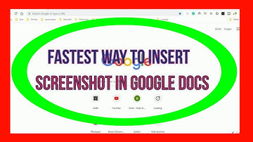 Fastest way to insert screenshot in Google Docs