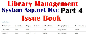 Library management system Asp.net Mvc part 4