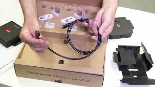 How to get started with the ClickShare Hub USB-C CAT extender