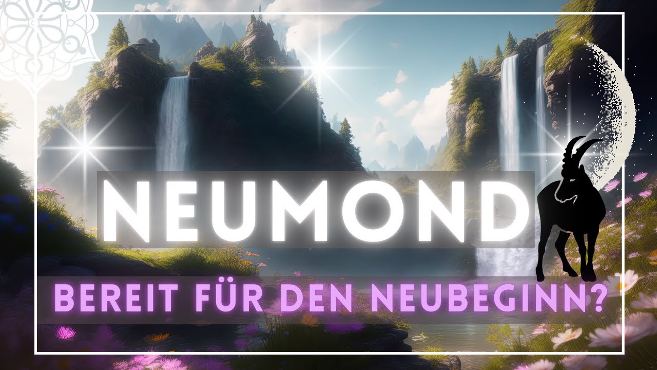 Bist du bereit für den Neubeginn? Neumond Meditation 🌑♑️✨