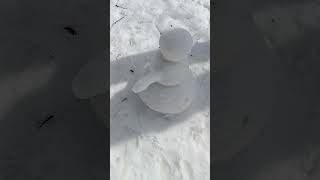 Snowman Creation on Sissu Valley, #snowman #like #subscribe #share