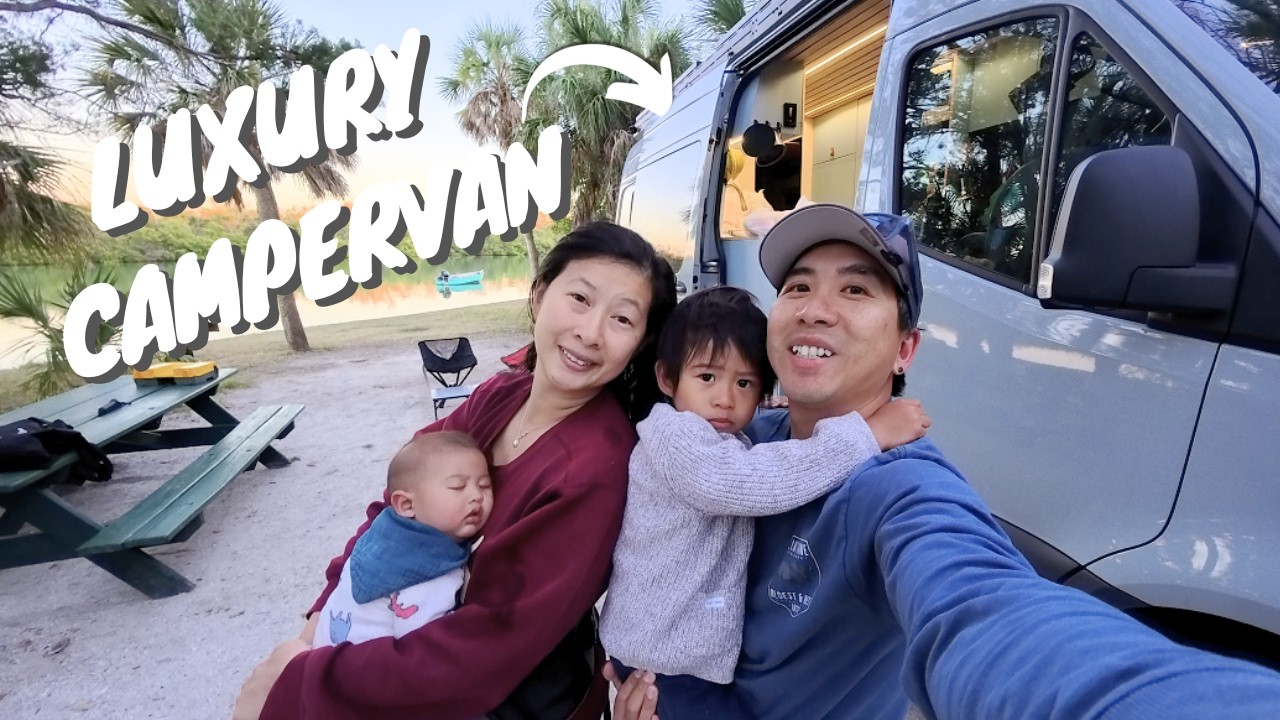 [Экскурсия по фургону] Семейный фургон своими руками: посудомоечная машина, кровать с подъемником...