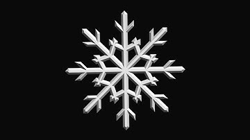 Snowflake Christmas element loop - Copyright Free Stock Footage Clip