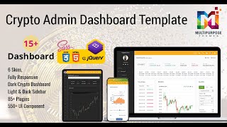 Crypto Dashboard 5 Bootstrap Template with Light LTR Theme