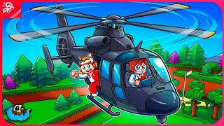CONSTRUÍ HELICÓPTERO REALISTA NO BUILD A BOAT🚁