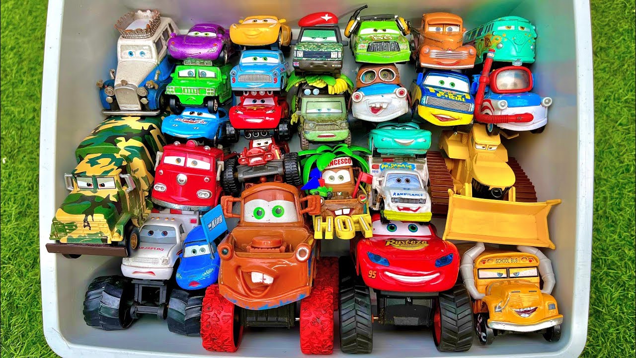 Disney Pixar Cars Unboxing Review | Lightning Mcqueen, Tow Mater, Doc Hudson, Sally Carrera, Cruz
