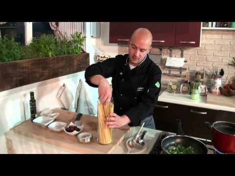 Ficacci Olives - Recipe dwarf chard, squid and Leccino olives