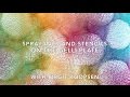 Spray Inks on the Gelli Arts� Printing Plate