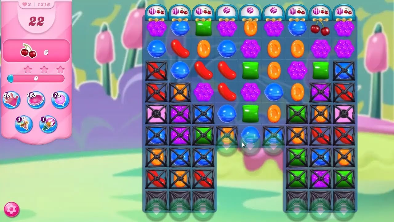 Candy Crush Saga LEVEL 1216 NO BOOSTERS (new version)🔄✓ - YouTube