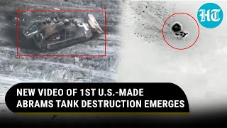 On Cam: Russian Kamikaze Drone Strikes 1st Abrams Tank In Ukraine | Watch New Footage