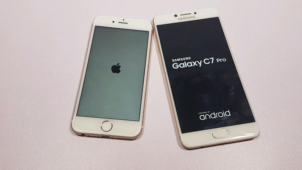 Galaxy C7 Pro vs iPhone 6S Speed Test [Urdu/Hindi]  YouTube