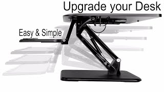 Upgrade Your Desk With The @FlexiSpot Sit & Stand Desk Riser Review ( F3MB 27" and 32")