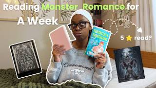 Can Monster Romance Cure My Reading Slump?👽 | Reading vlog!