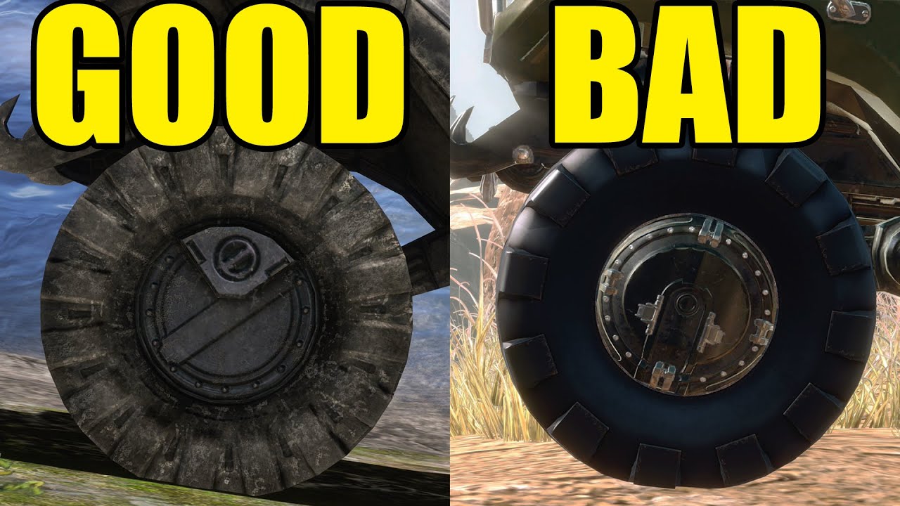 Best & Worst Warthog Tires of all Time from Every Halo Game