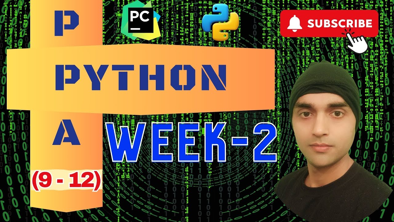 Python Week-2 | PPA Q.9 to Q. 12 - YouTube