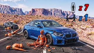 Extremely High-Speed Crash Survival in BeamNG.drive | Dummy Passenger Deaths & Survival Chances #43