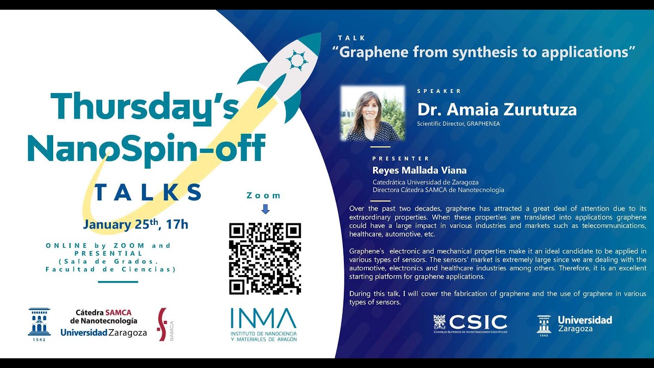25 january 2024 «Thursday´s NanoSpin-off Talks» GRAPHENEA