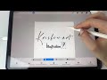 Создание кисти подпись в Procreate