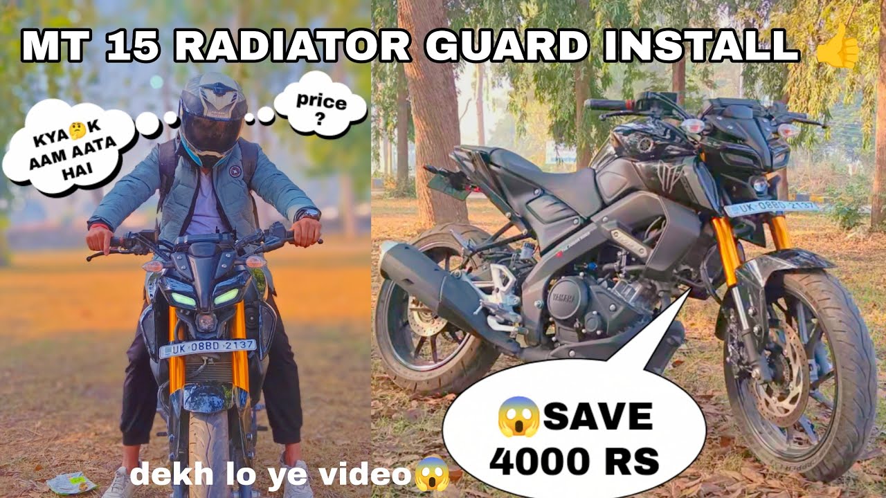 mt15 radiator guard modified / yamaha MT15 radiator guard price and installation