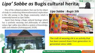 ICOMER 2022_199_Mathematical Ability of Bugis Comunity in Designing Lipa' SabbE of Sengkang
