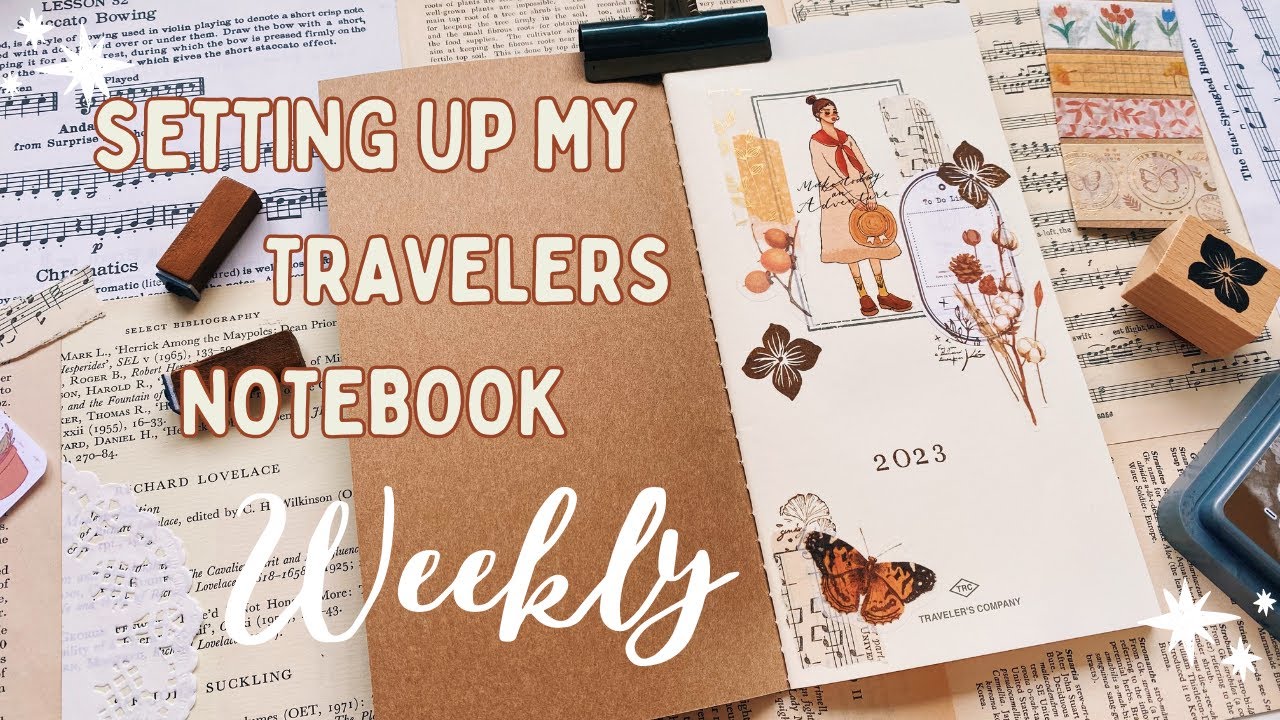 Travelers Notebook setup ✹ Weekly horizontal 6 month insert! ~ staying organised