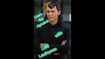 #TomHiddlestonlu | Learn the Alphabet with Loki Laufeyson | Love my content subscribe help me to 1k
