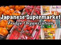 Japanese Supermarket Shopping | small REFRIGERATOR ORGANIZATION | Minimalism