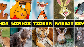 Winnie de Poeh-personages in het echte leven