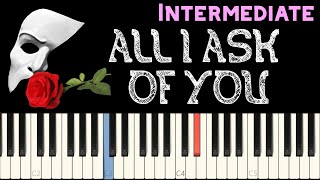 All I ask of you | The Phantom of the Opera | Synthesia Piano Tutorial