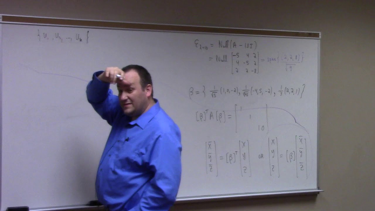 Linear Algebra: help session, discussion of Mission 9 material, 5-3-18 ...