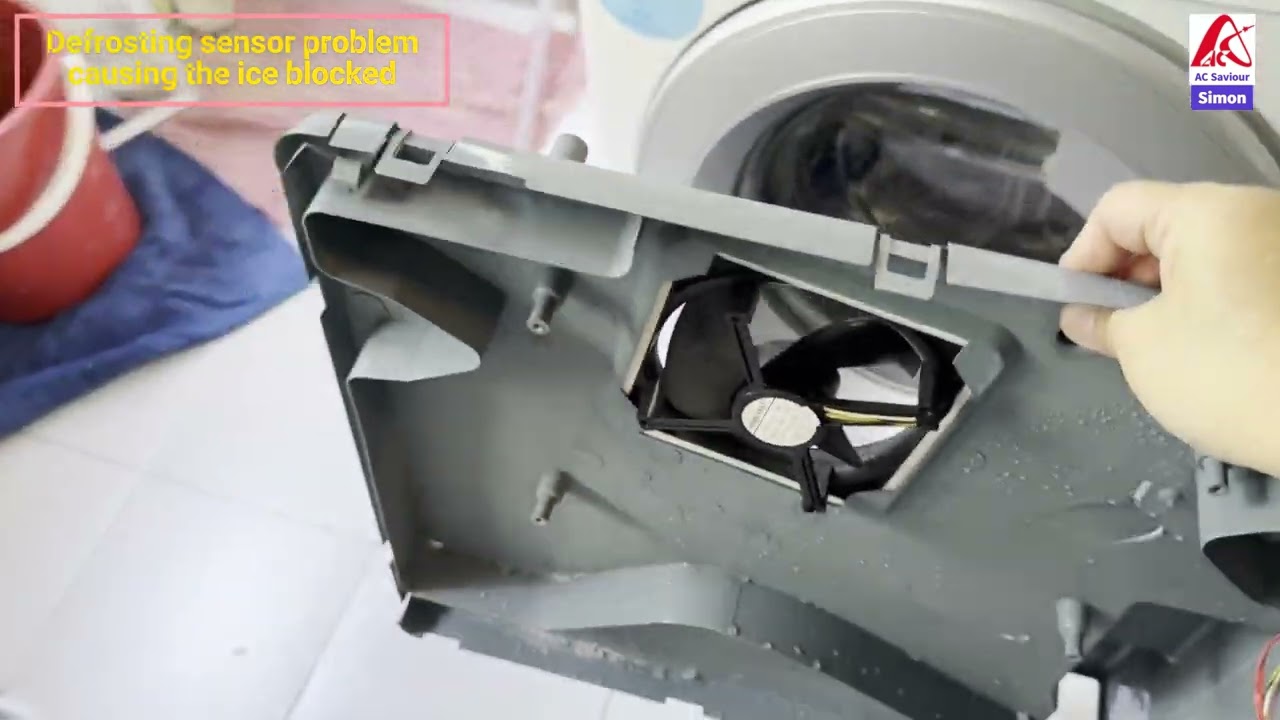 Fridge Hitachi defrosting Sensor Problem causing the ice blocked 20250106 repair done By Simon