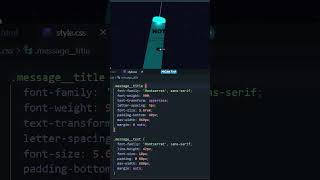 Page Not Found 404 Error Page Using Pure HTML & CSS | Creative UI Design #shorts #coding #mscubetech