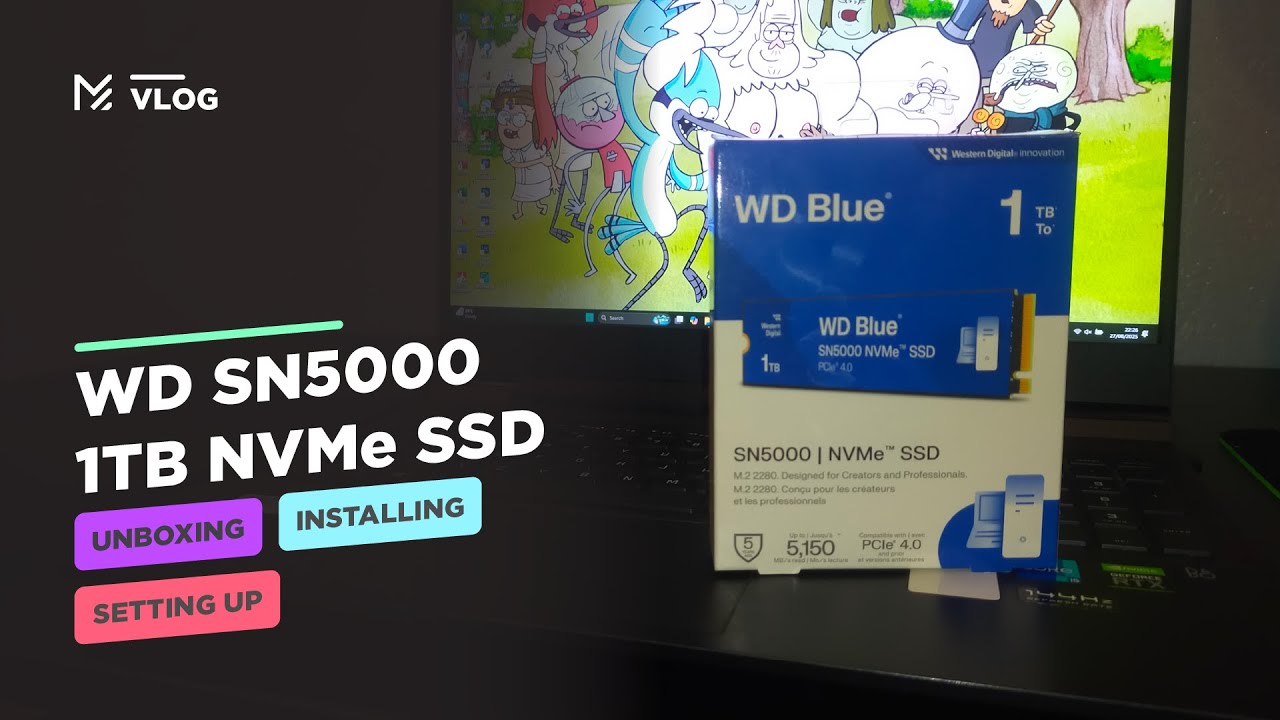 WD SN5000 1TB NVMe SSD Unboxing, Installing & Setting Up - YouTube