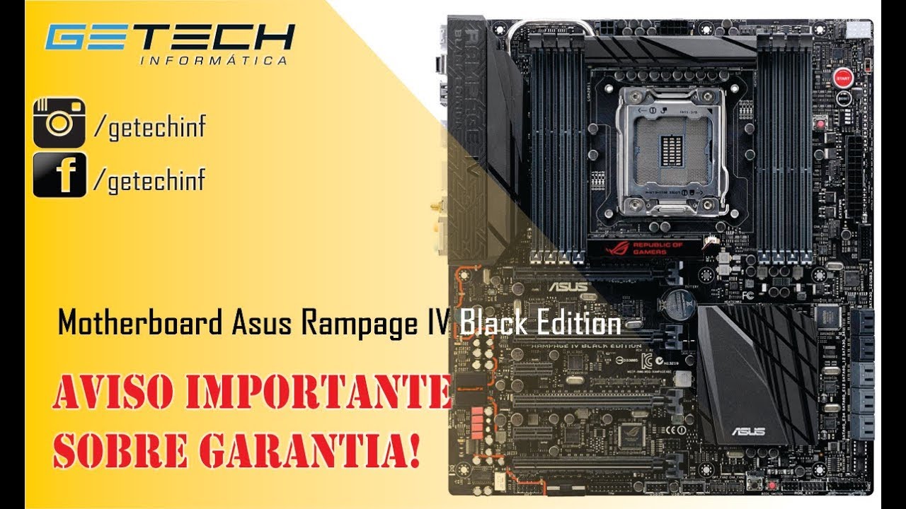 Asus Rampage IV Black Edition Motherboard Repair - Warranty, when