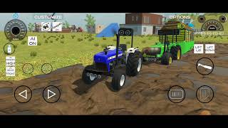 John Deere 💚💪🚀farm 💪👍💯 gar main fas gaya tractor #viral youtube #viralvideo #trendig gaming video